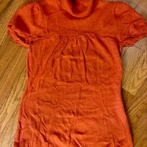 Banana Republic Orange Short Sleeve Tunic